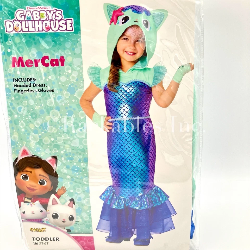 [01865831] Spirit Halloween Kids Mercat Costume - Gabby's Dollhouse Sizes Vary - Image 3 of 4