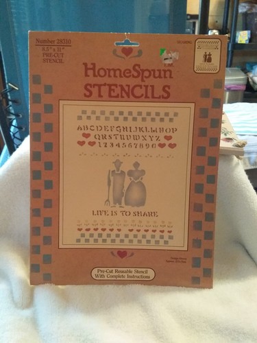 Vintage Homespun Stencils 8 1/2" X 11" Pre-cut