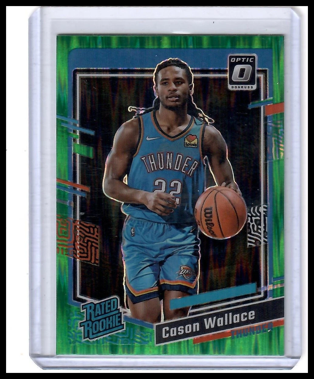 2023-24 Donruss Optic #218 Cason Wallace Green Shock