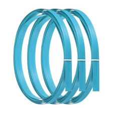 3pcs Bamboo Strips for Weaving 7/16" x 10 Ft Wicker Rattan Cane Reed, Blue