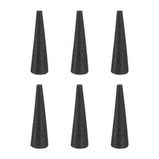 6Pcs Rubber Stoppers 1.5mm to 4.5mm 16mm Solid Tapered Lab Rubber Plugs