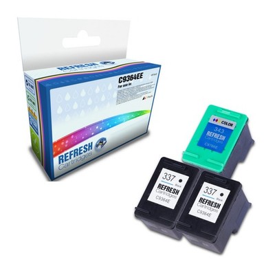 Refresh Patronen Vorteilspack 2x #337/1x #343 Tinte kompatibel mit HP Druckern
