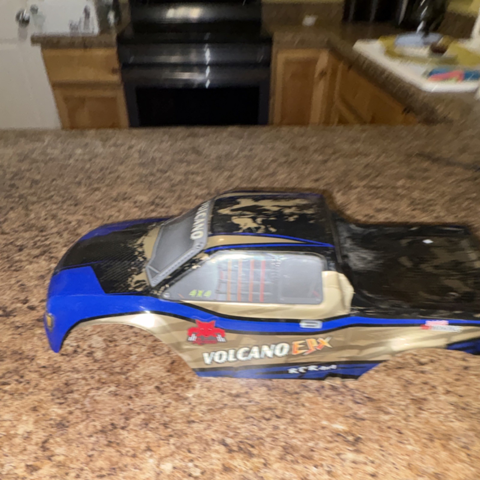 Redcat Racing Volcano EPX Body Shell Blue Black Gold RC Truc