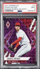 2021 PANINI CHRONICLES PHOENIX PURPLE VELOCITY #15 SHOHEI OHTANI PSA 9