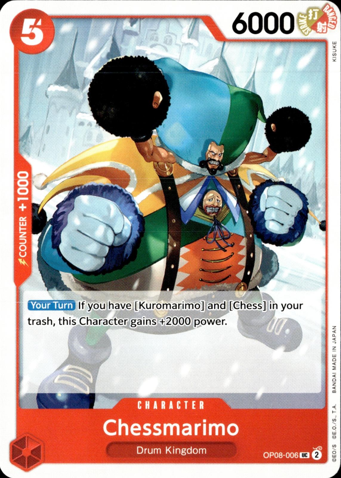 Chessmarimo OP08-006 Uncommon Two Legends One Piece Near Mint