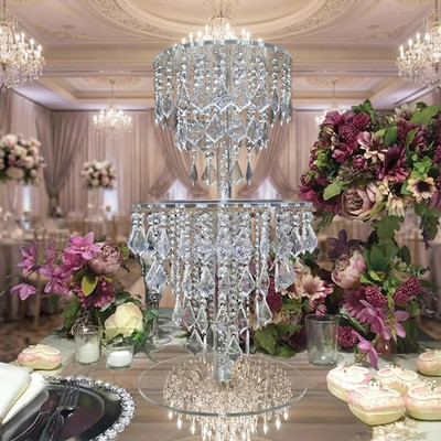 Elegant Acrylic Cake & Cupcake Stand Set for Weddings & Parties - 10'' & 12