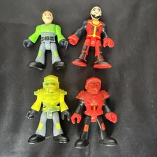 Imaginext Figures Dino Riders Lot of 4 With Armor Fisher Price