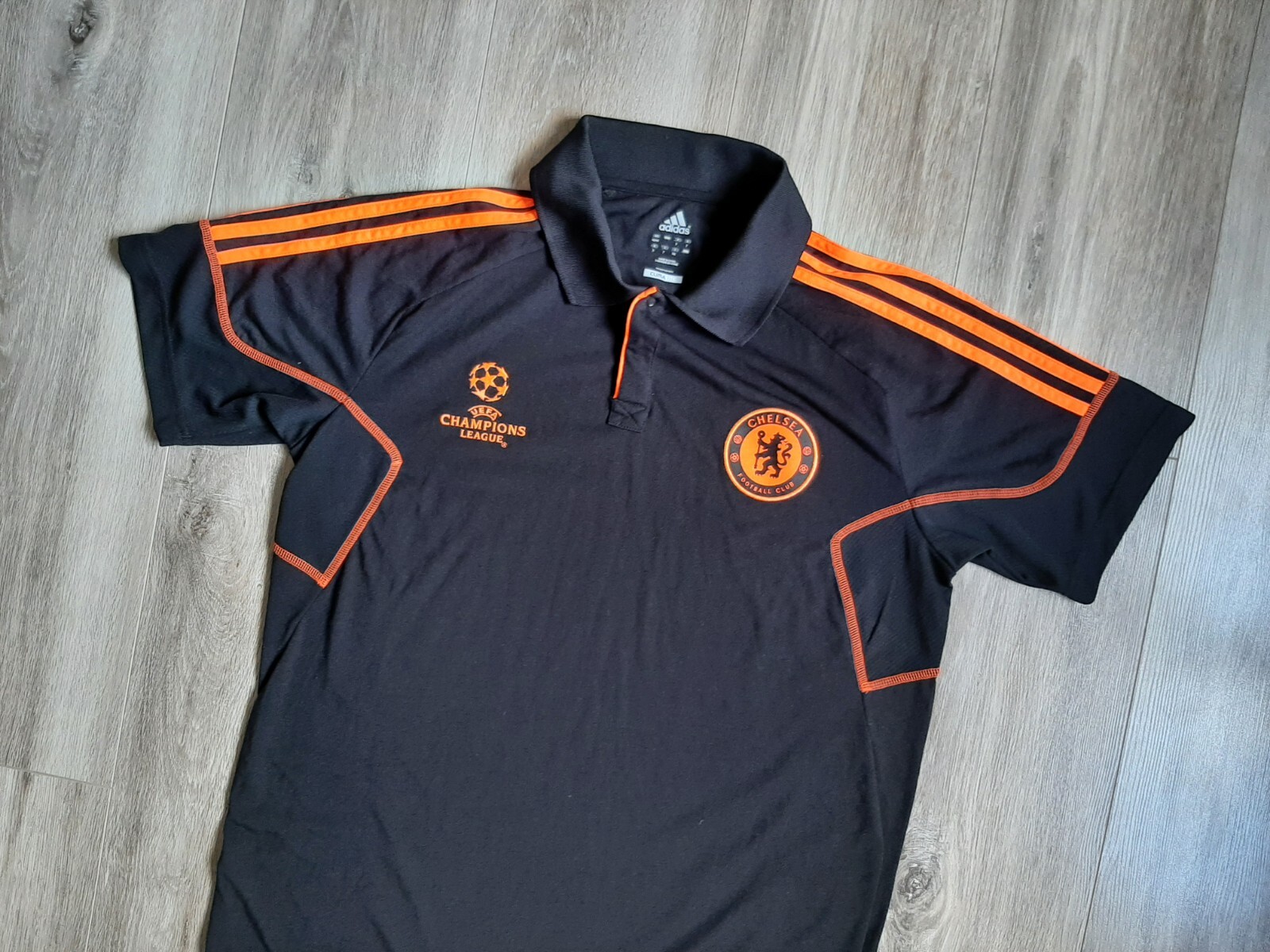 Chelsea Football Shirt Polo Adidas Soccer Champions League 2011/2012 | eBay