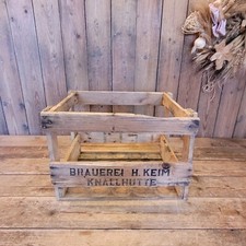 alte Holz-Bierkiste Brauerei Keim Knallhütte Bierkasten Holzkiste
