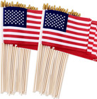 New Listing100 Pack Small American Flags on Stick, 4X6 Inch Small Us Flags/American Flags f