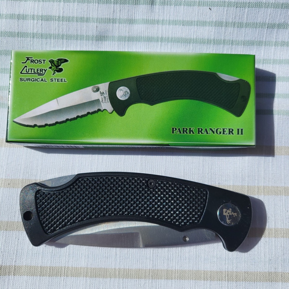 Frost Cutlery Surgical Steel Park Ranger II LockBack Blade Knife 