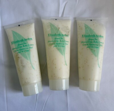 3 Pack Elizabeth Arden Body Cream Green Tea Honey Drop moisturizer 3.3 Oz ea
