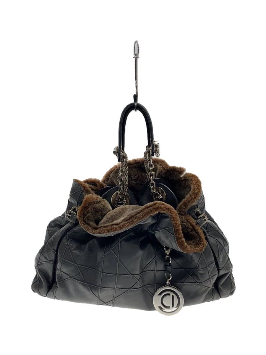 Sac à main Christian Dior en cuir avec breloque cordon Occasion