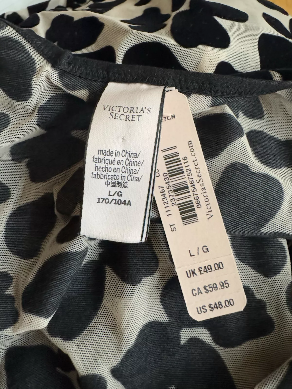 UNDERCOVER Victorias Secret Mini Abito Slip Maglia Marrone Nero Velluto Deadstock Nuovo con etichette Taglia L