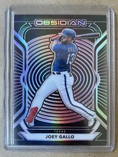 Joey Gallo 2021 Panini Chronicles Obsidian #6/25 Red Electric Etch Texas Rangers