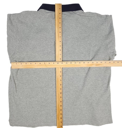 Camisa polo para hombre Denim Ridge gris a rayas talla extra grande - Imagen 9 de 14