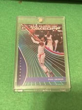 PAUL GEORGE 2019-20 DONRUSS OPTIC ALL CLEAR FOR TAKE OFF GREEN PRIZM SSP# 1/5