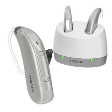 1x Signia Pure Charge Go 1 AX Behind The Ear RIC Hearing Aid  Charger