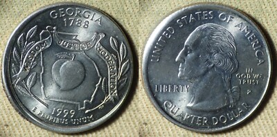 Errors : 1999P Georgia Quarter Broadstruck IREC3171