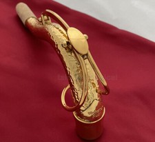 MK VI SBA Type Gold Hand Hammered Tenor Saxophone Neck Germany Brass 28.20 mm