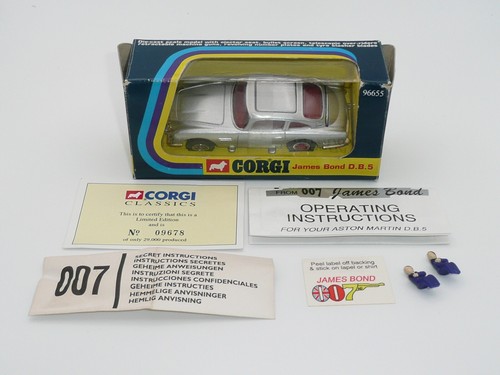 Corgi 96655 James Bond 007 Aston Martin DB5 Vnr Neuwertig mit Zubehör Originalverpackt