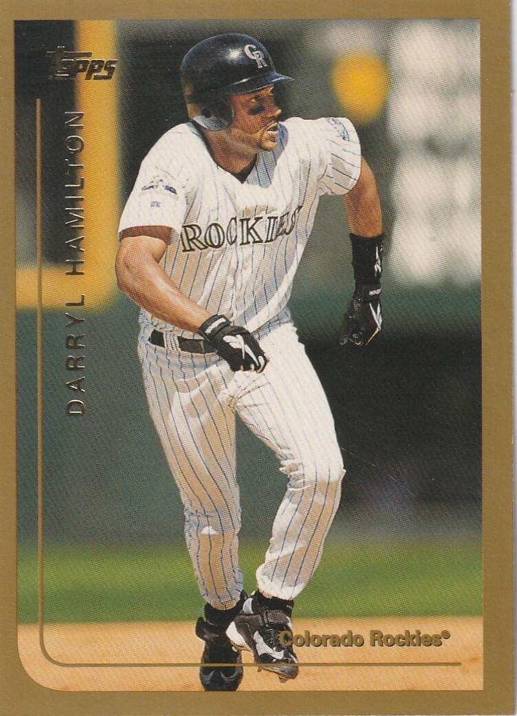 FREE SHIPPING-MINT-1999 Topps Darryl Hamilton #289 ROCKIES