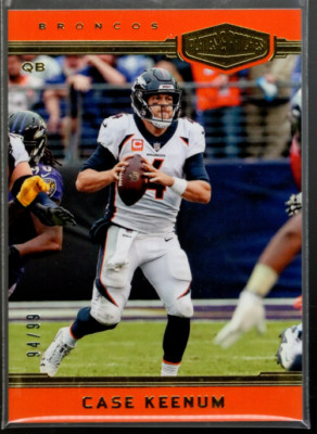 B4228- 2018 Panini Plates and Patches #55 Schutzhülle Keenum / 99 - Nm-Mt