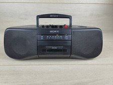 Vintage Sony CFS-B15 AM/FM Radio Cassette Recorder Portable Stereo Tested Works