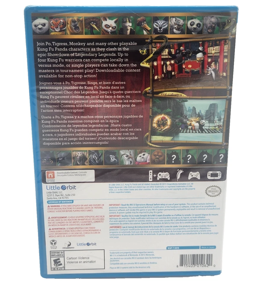 Kung Fu Panda: Showdown of Legendary Legends (Nintendo Wii U, 2015) Sealed US - Image 2 of 4