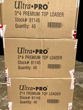 3" X 4" Premium Toploads-Toploaders 35pt Ultra PRO Brand 3 Cases of 1,000=3,000