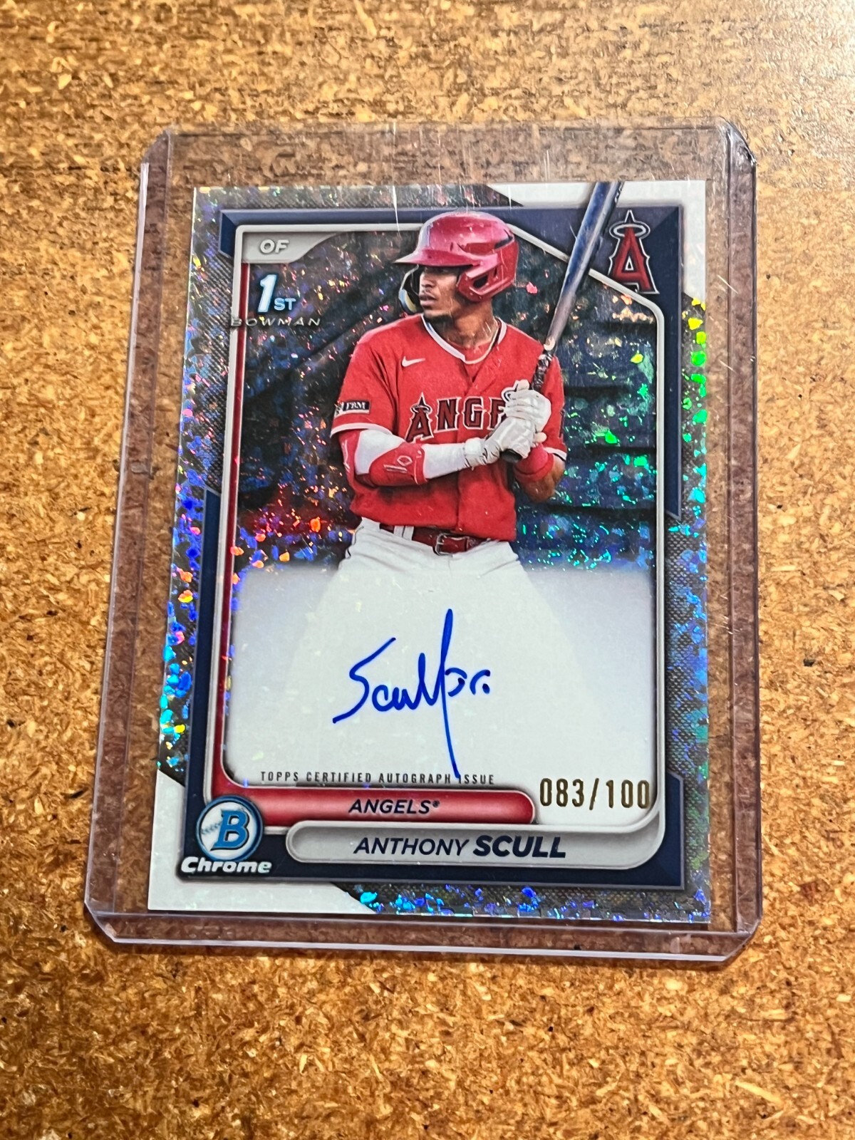 2024 Bowman Chrome 1st Bowman Mini Diamond # CPA-AS Anthony Scull Auto 083/100