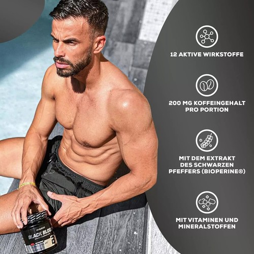 BIOTECH USA BLACK BLOOD CAF+300 GRAM - INTENSIVE PRE-WORKOUT ENERGY AND FOCUS - Picture 3 of 7