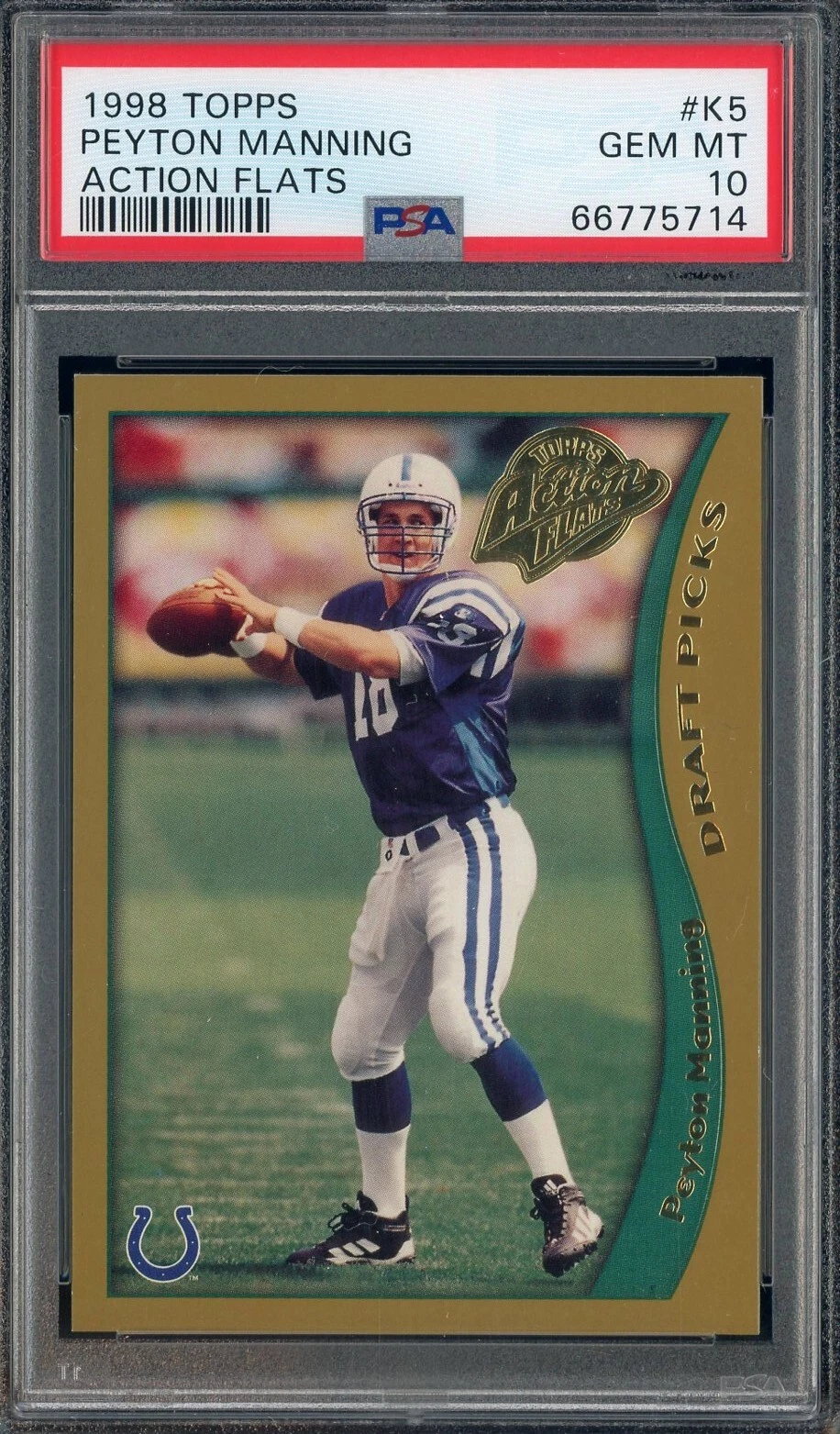 Peyton Manning Topps Action Flats #K5 Base