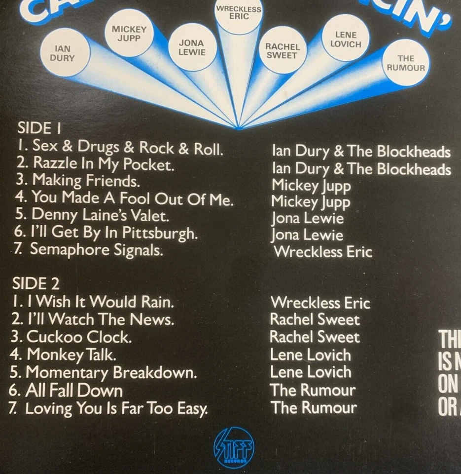 2x STIFF RECORDS UK Sampler LPs: Live Stiffs & Can't Start Dancing  *NM* a9120 - Image 4 of 4