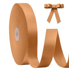 20 Yard 1 Inch Gold Double Faced Velvet Ribbon for Christmas Tree Ornaments