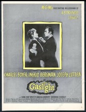 1944 Gaslight movie release Charles Boyer Ingrid Bergman photo vintage print ad