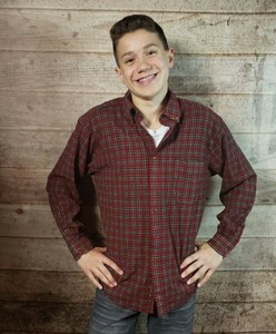 red pendleton shirt