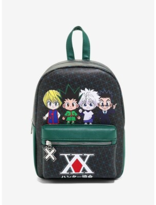 hunter x hunter chibi group mini backpack Faux Leather 11