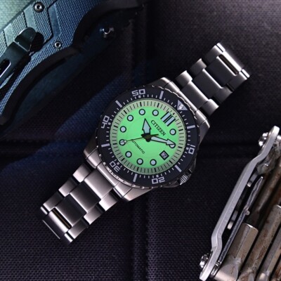 Citizen NJ0177-84X Ø 43mm chrono automatic eco-drive date Luminous