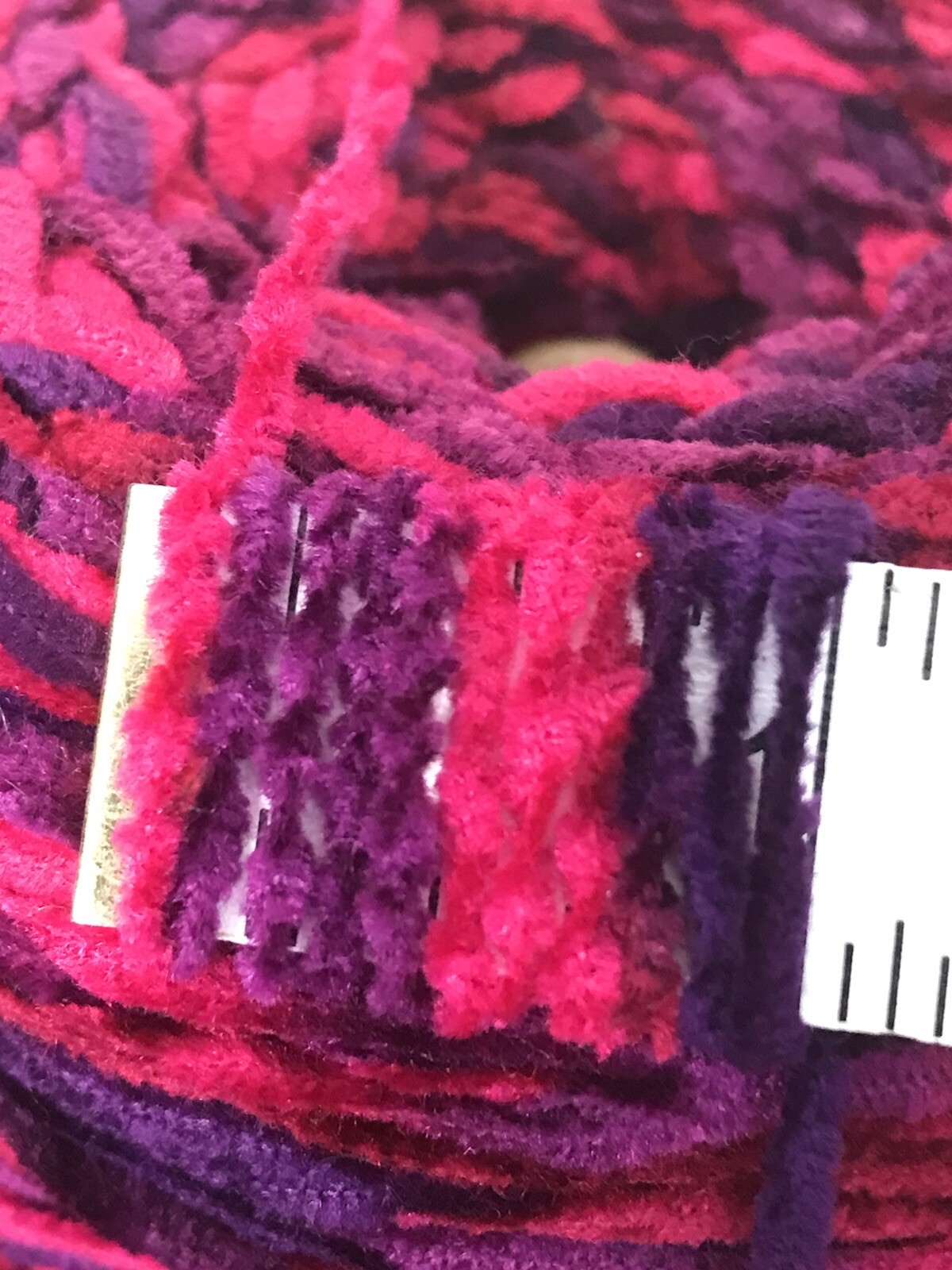 Astro Dye Works Yarn Cone Rayon Chenille Fuchsia Red purple Amethyst USA MADE