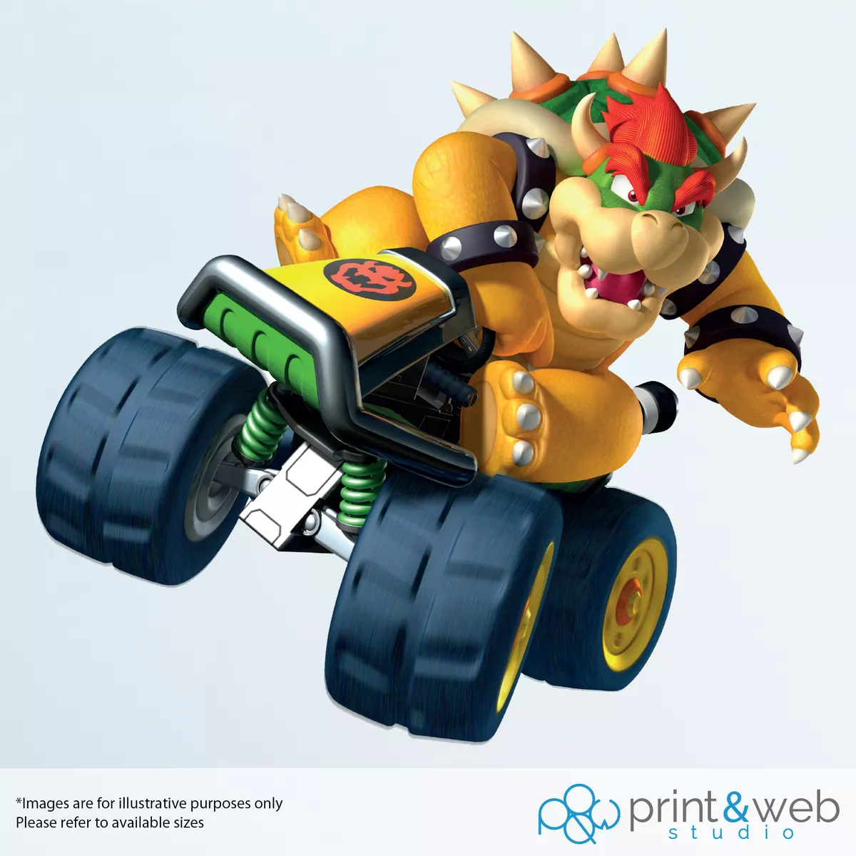 Mario Kart Vinyl Decal Wall Sticker Bowser