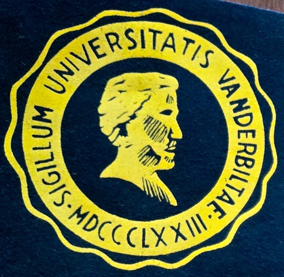 VINTAGE 1950s Vanderbilt University Commodores Football Pennant! WOW