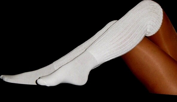  Slouch to Knee Socks Scrunch Hooters uniform Warm long work out run Hike walk 