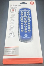 GE General Electric 33706 Universal Remote Control 4 Device New In Box NIB Blue!