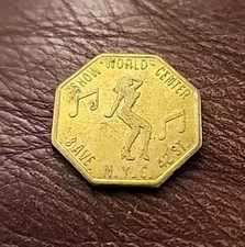 New York City NY Show World Center Peep Show 8 Ave. 42 St. Times Square Token