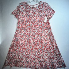 Old Navy Floral Short Sleeve Stretch Dress Size M
