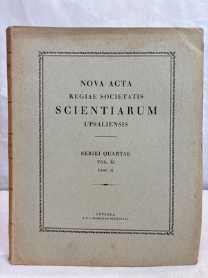 Nova Acta Regiae Societatis Scientiarum Upsaliensis. Seriei IV, VOL. XIII 168182