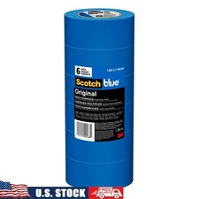 Original Painter's Tape Multi-Surface Clean Removal 14-Day UV Resistant 6 Rolls