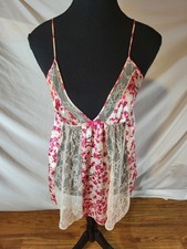 Victorias Secret Flower Lace Babydoll Nightgown Size Large