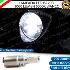 LAMPADA LED BA20D 6000K 1000 LUMEN PIAGGIO VESPA PX 125 150 200 MOTORINI SCOOTER
